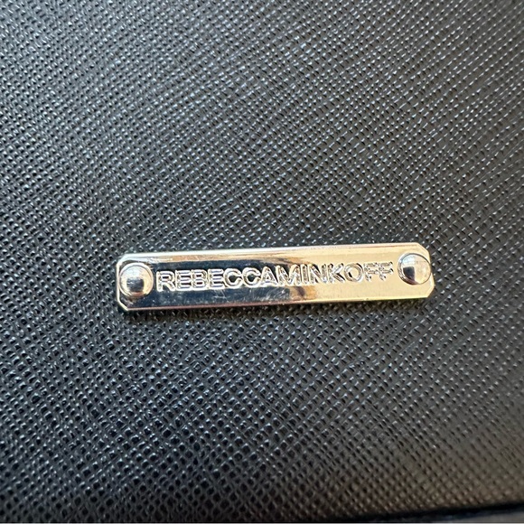 Rebecca Minkoff Avery Saffiano Black Leather Crossbody Bag - Picture 4 of 14